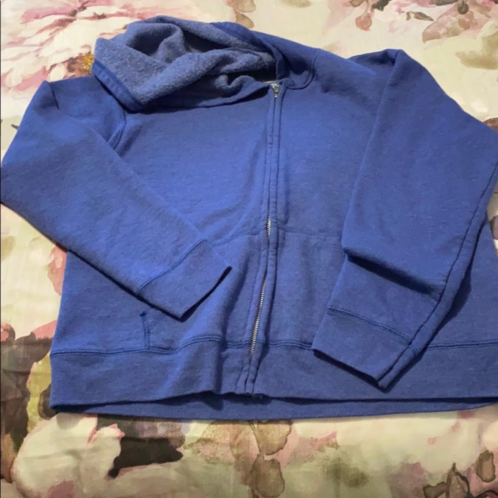 Blue zip hoodie
